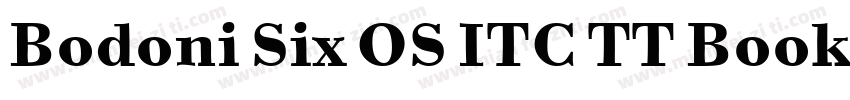 Bodoni Six OS ITC TT Book字体转换